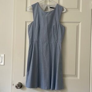 Zara Sky Blue Sleeveless Dress
